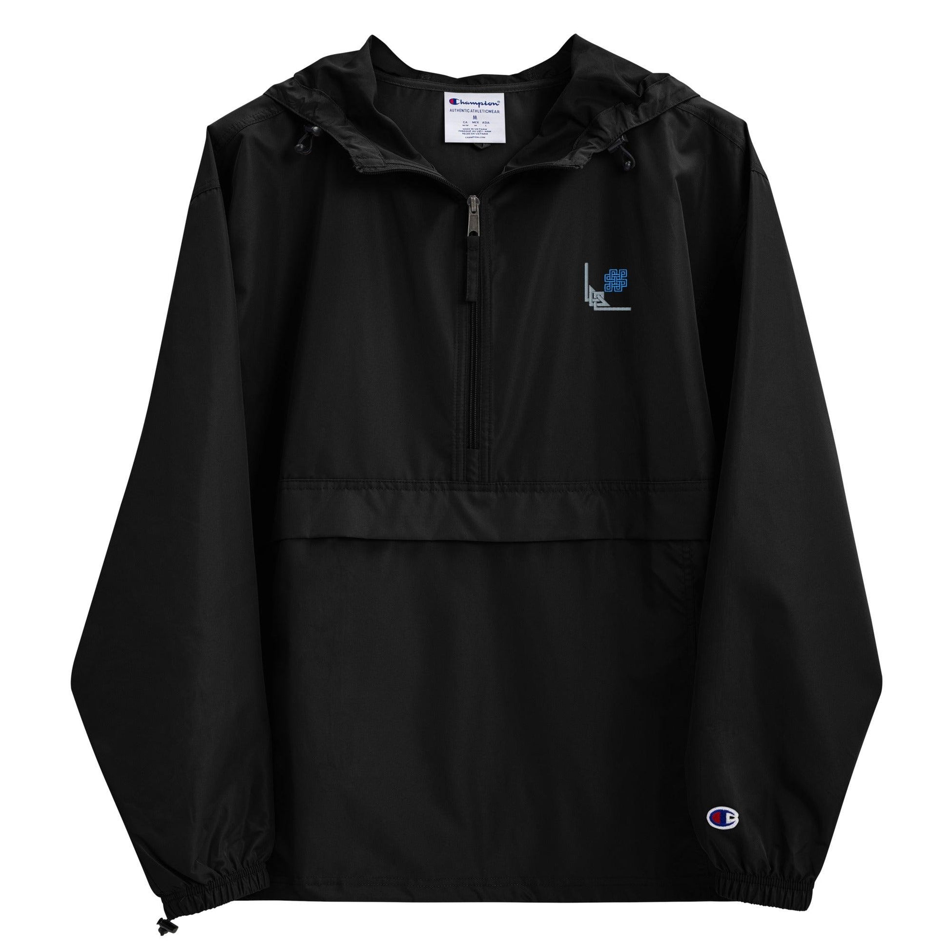 Embroidered Champion Packable Jacket | Lightweight & Stylish Waterproof Windbreaker | CreoVibe | Price: $57.00 | Shop Now